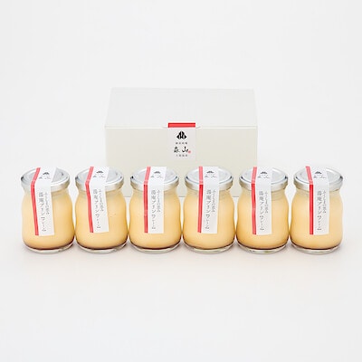 ふくしまの恵み 湯庵プリン「プレーン」6個セット