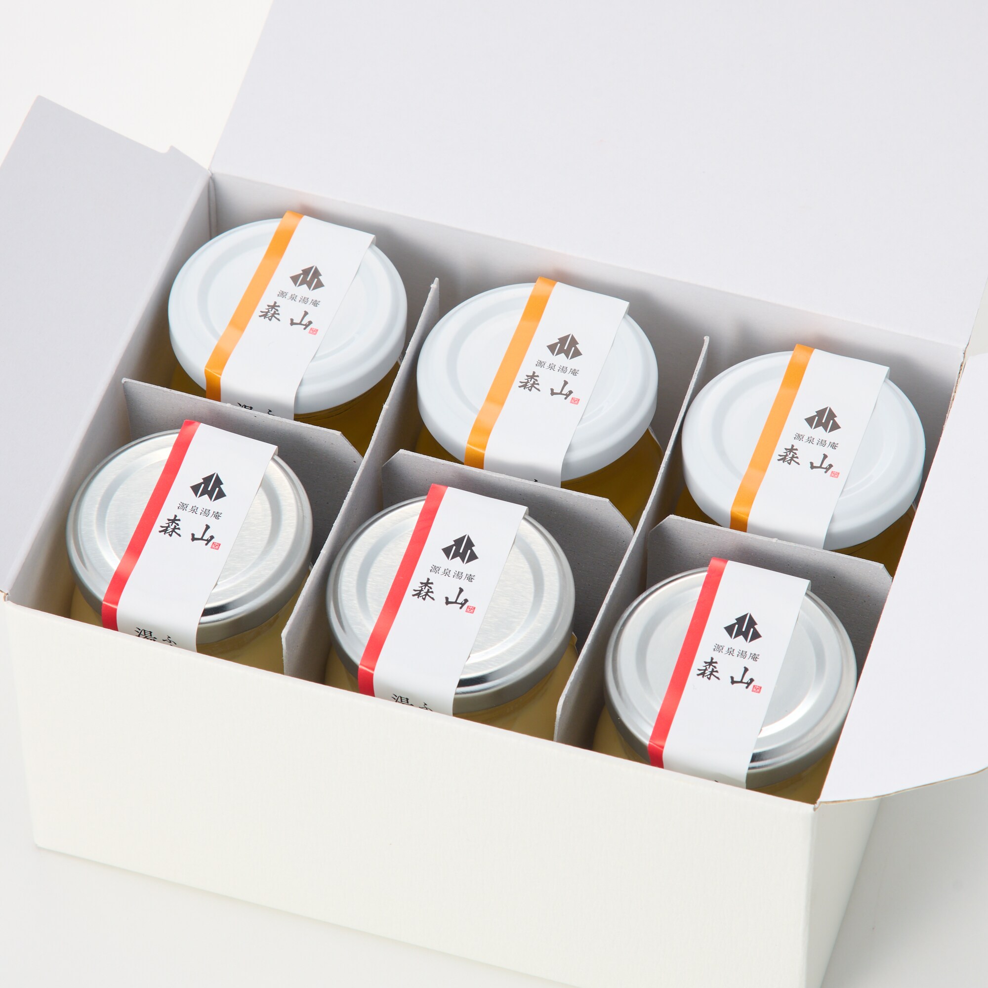 ふくしまの恵み 湯庵プリン「プレーン＆りんご」６個セット