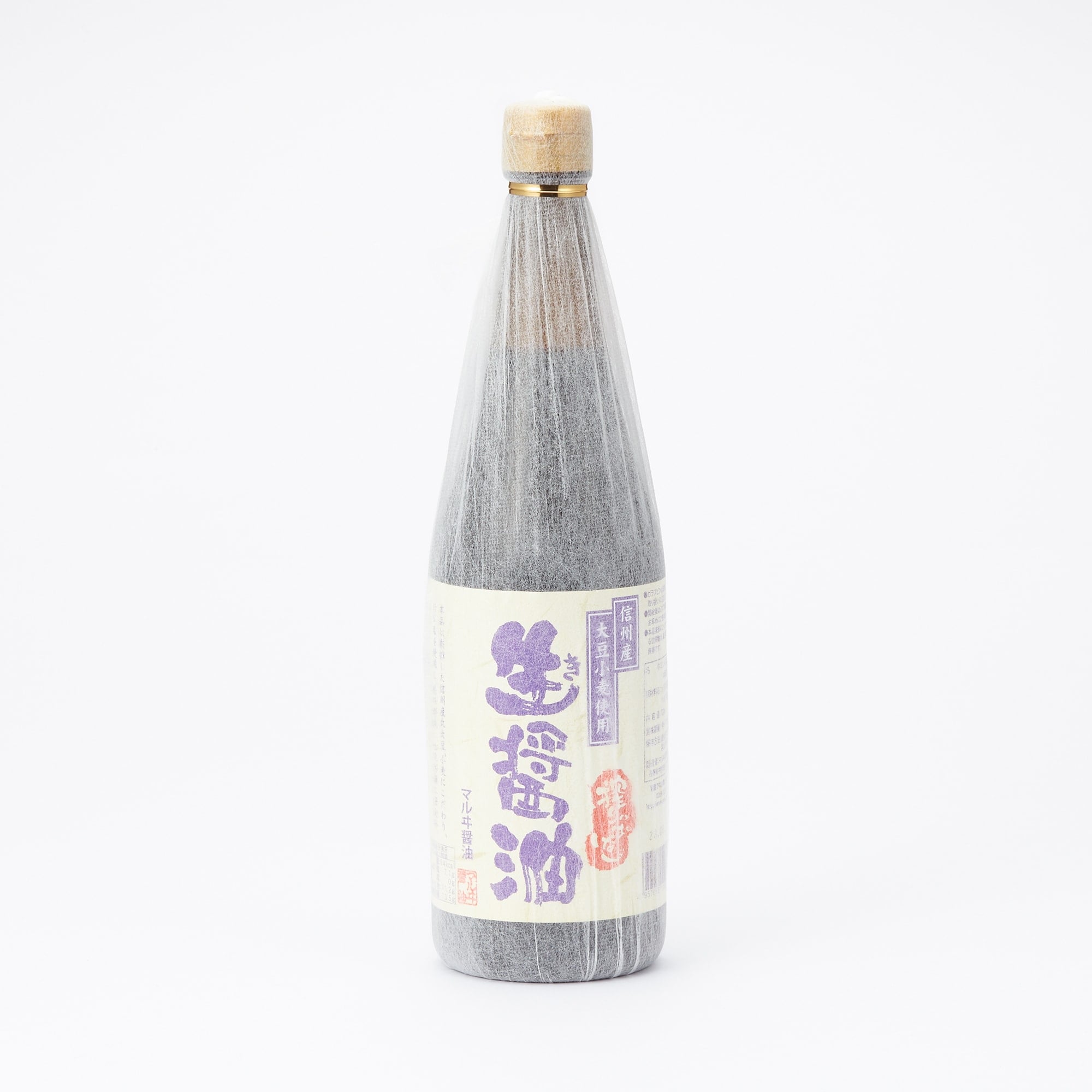 長野県　マルヰ醤油の信州産丸大豆生（き）醤油７２０ｍｌ