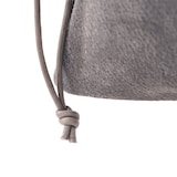 革屋が作った、「洗える革のサコッシュ」グレー