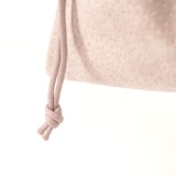 革屋が作った、「洗える革のサコッシュ」ピンクベージュ