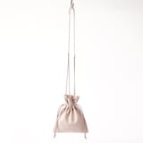 革屋が作った、「洗える革のサコッシュ」ピンクベージュ