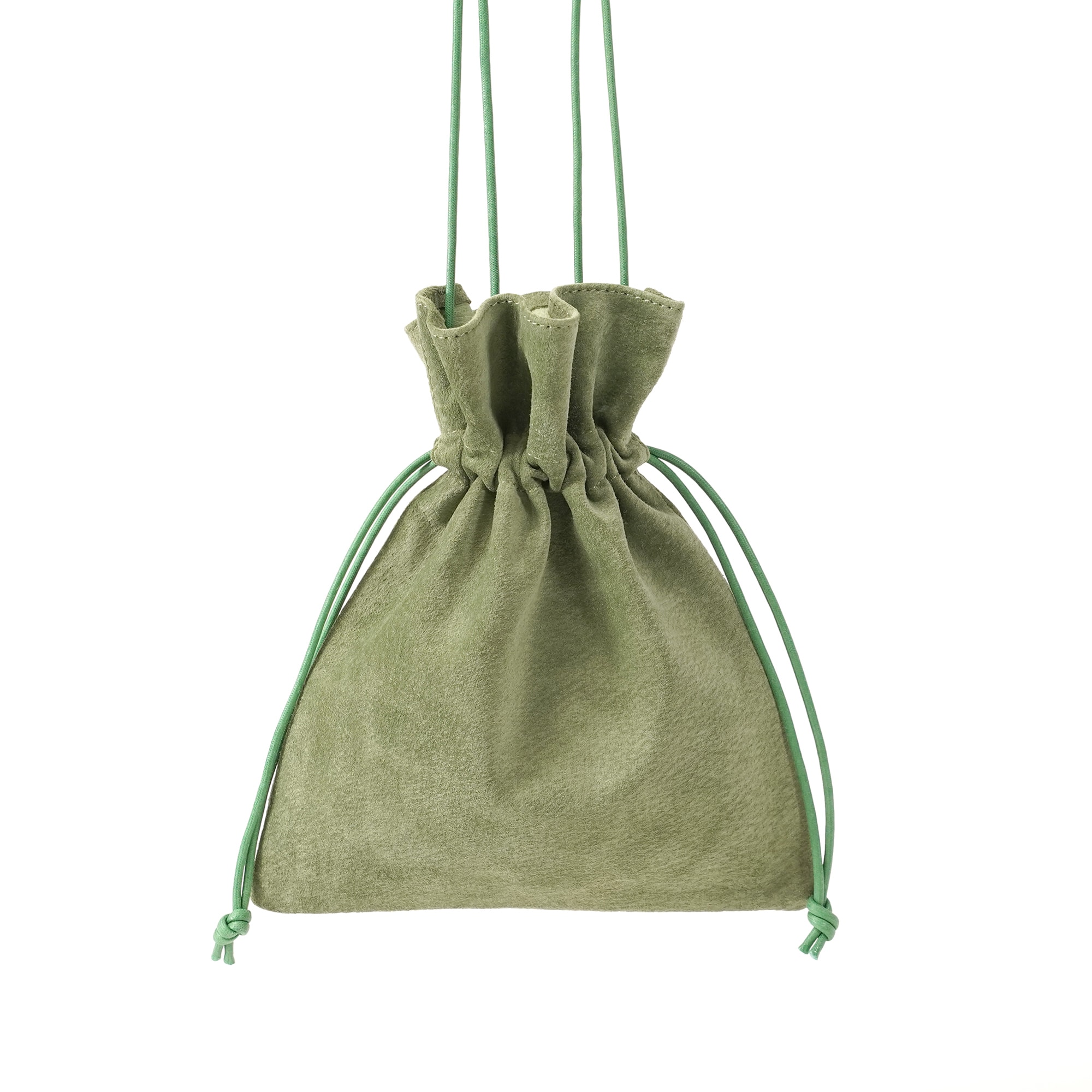 革屋が作った、「洗える革のサコッシュ」グリーン