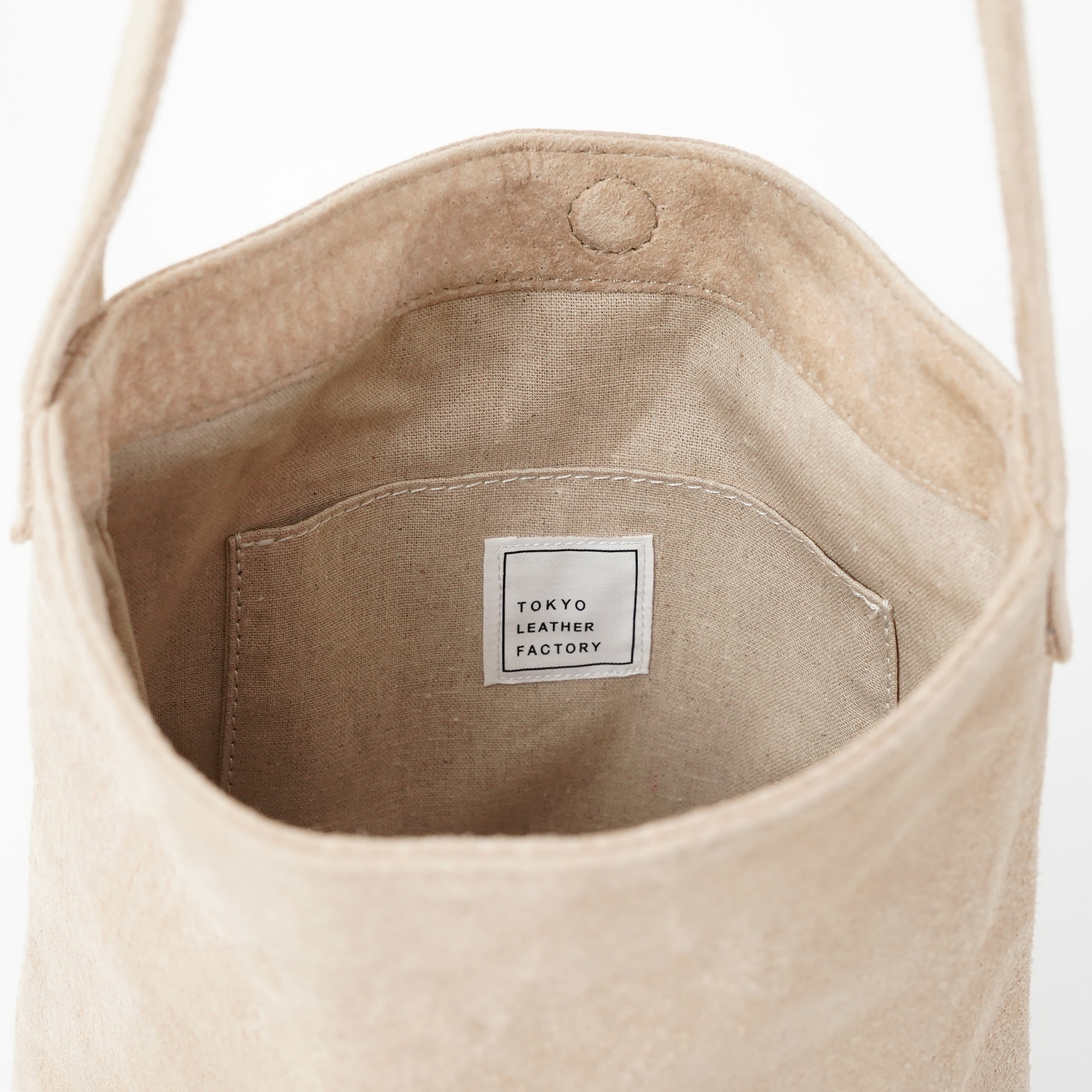 革屋が作った、「洗える革のライトトートバッグ」ベージュ