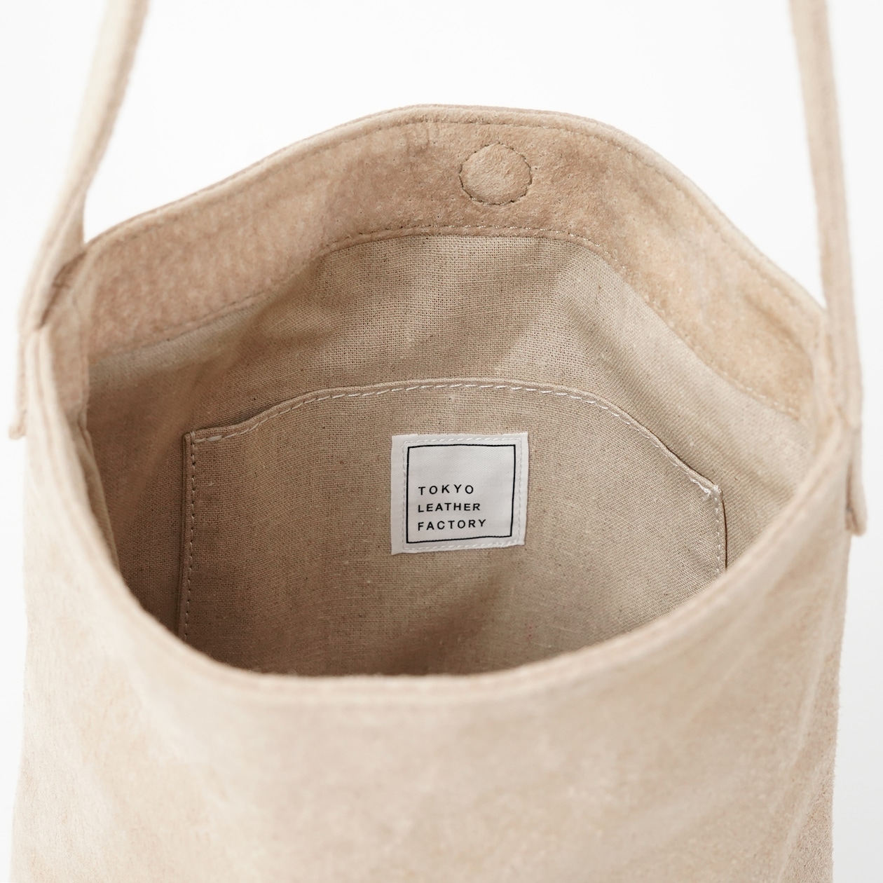革屋が作った、「洗える革のライトトートバッグ」ベージュ