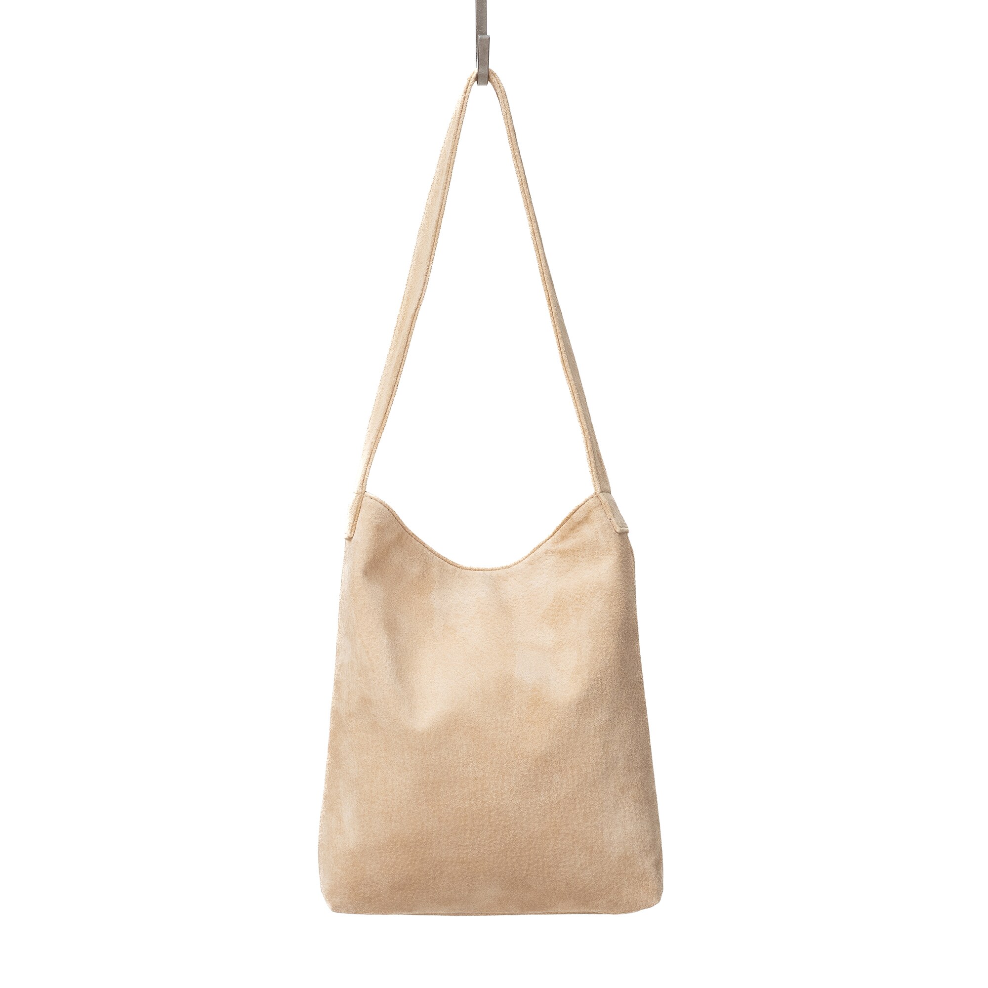 革屋が作った、「洗える革のライトトートバッグ」ベージュ | 無印良品