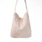 革屋が作った、「洗える革のライトトートバッグ」ピンクベージュ