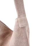 革屋が作った、「洗える革のライトトートバッグ」ピンクベージュ