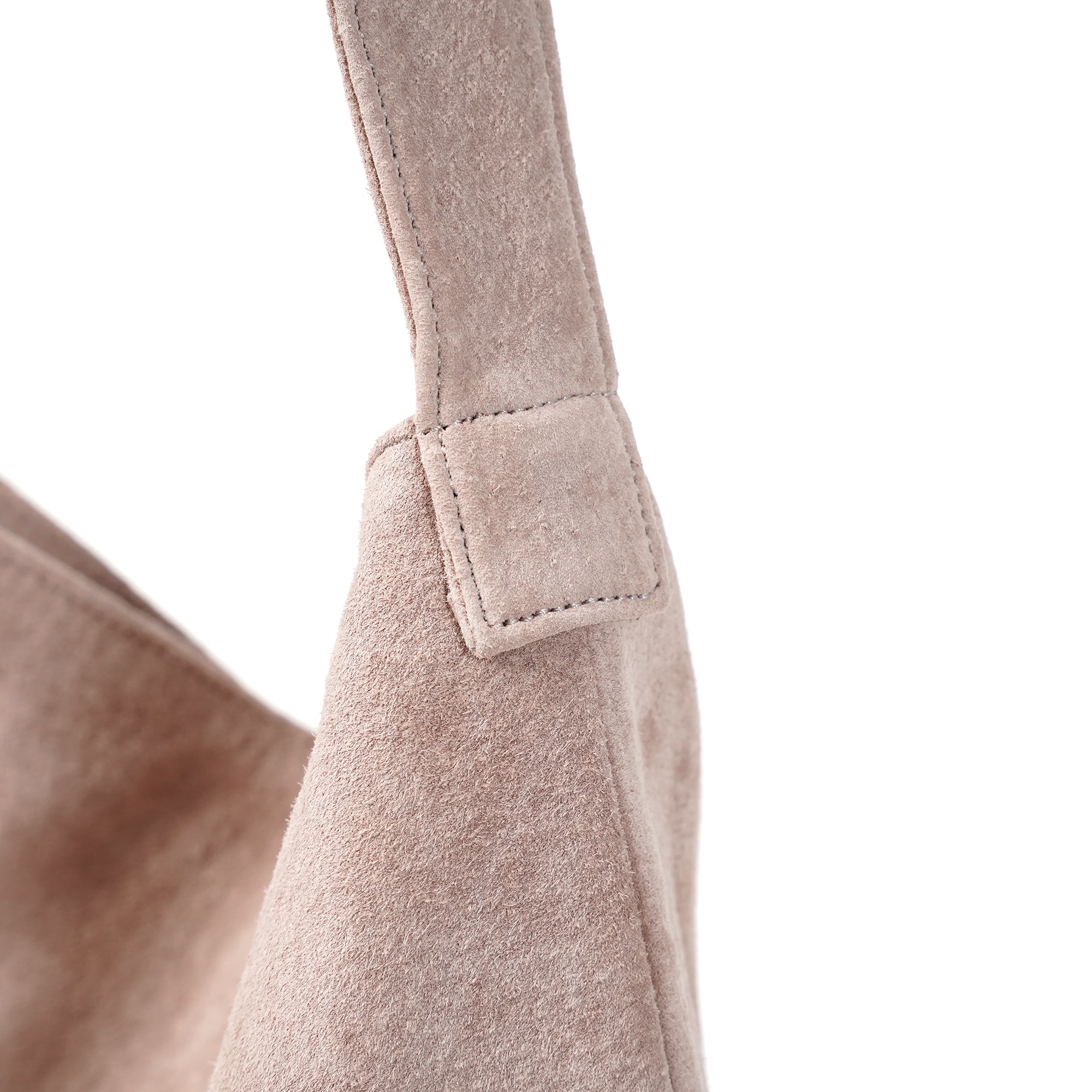 革屋が作った、「洗える革のライトトートバッグ」ピンクベージュ