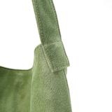 革屋が作った、「洗える革のライトトートバッグ」グリーン