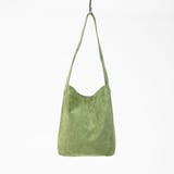 革屋が作った、「洗える革のライトトートバッグ」グリーン