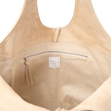 トウキョウレザーファクトリー　革屋が作った、「洗える革のドロップトート・大」ベージュ