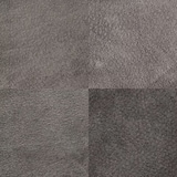 革屋が作った、「洗える革のドロップトート・大」グレー