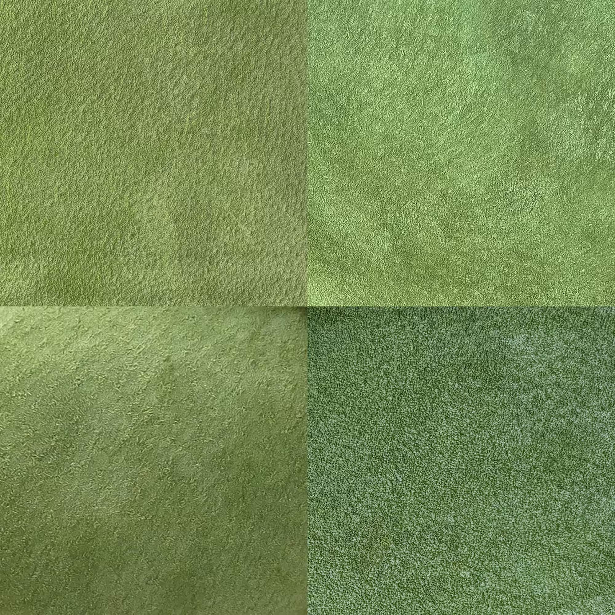 革屋が作った、「洗える革のドロップトート・大」グリーン