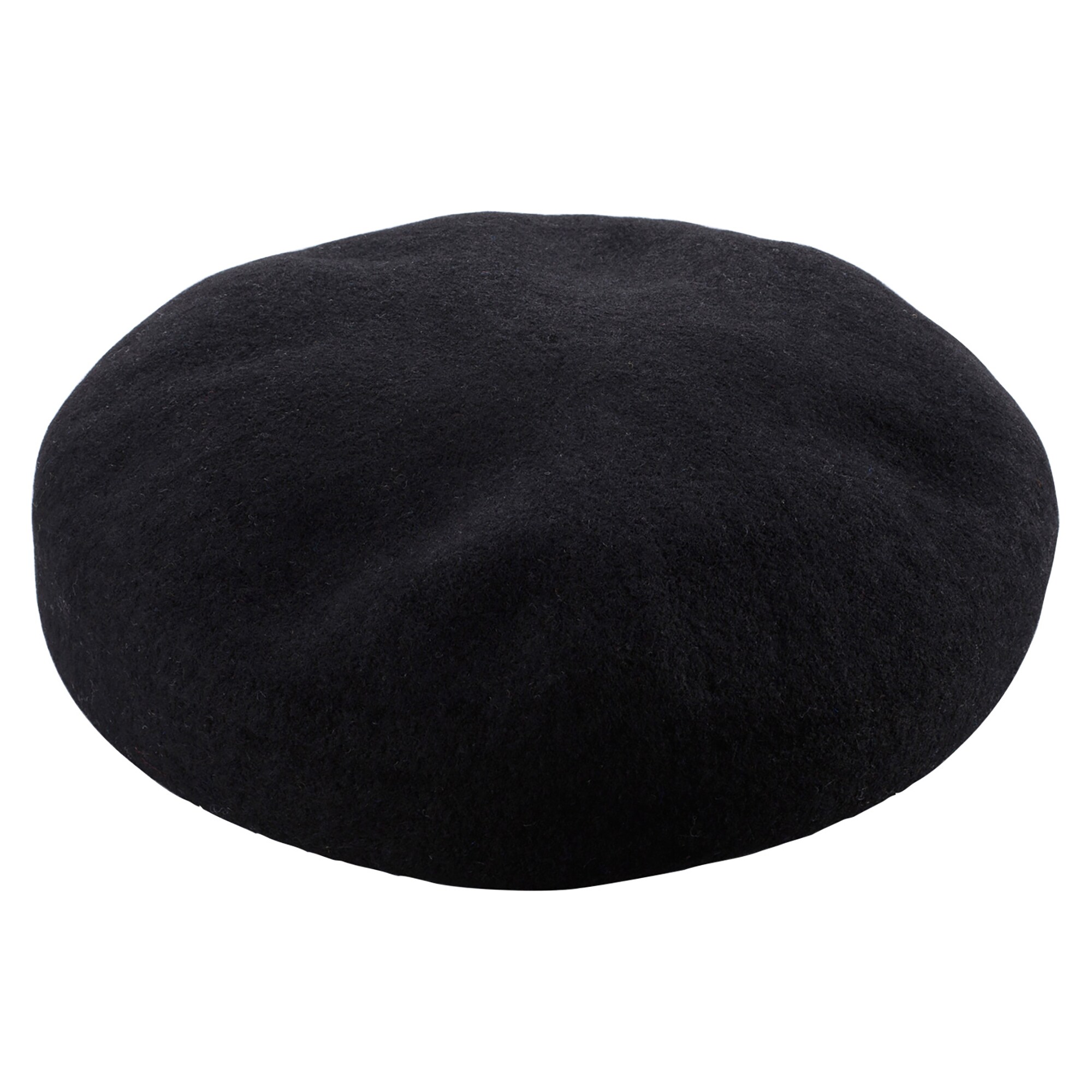 埼玉県　よこいベレーのベレー帽「ウール八角ビックベレー（アニス）」ブラック