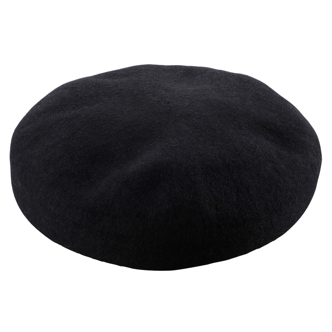 埼玉県　よこいベレーのベレー帽「ウール八角ビックベレー（アニス）」ブラック