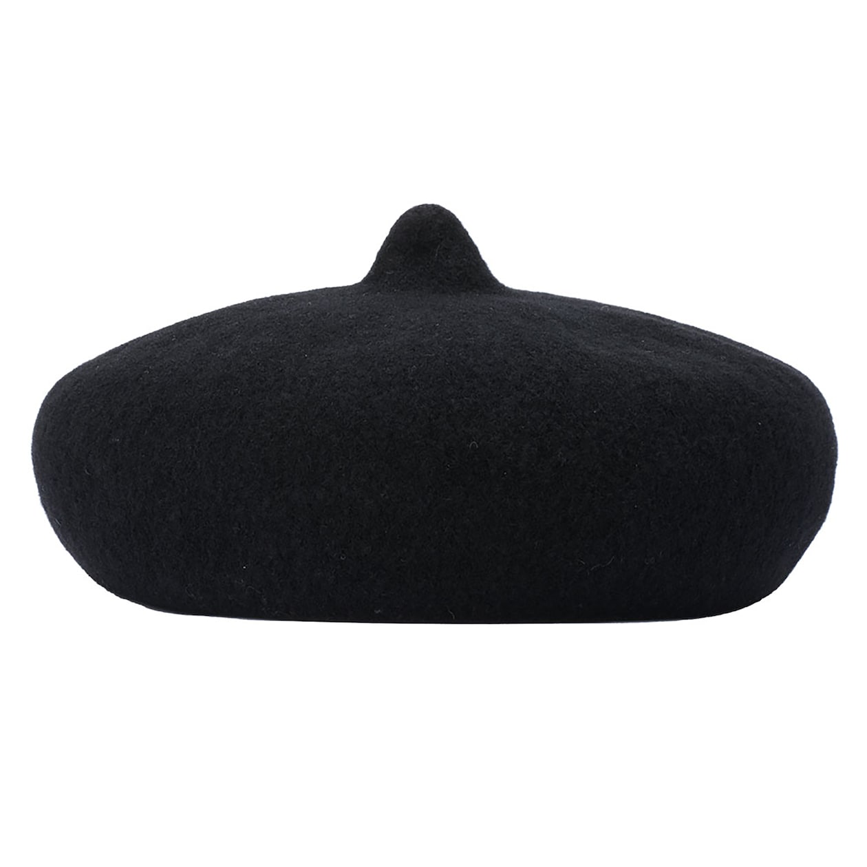 埼玉県　よこいベレーのベレー帽「とんがりベレー帽（マロン）」ブラック
