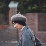 埼玉県　よこいベレーのベレー帽「とんがりベレー帽（マロン）」モカ