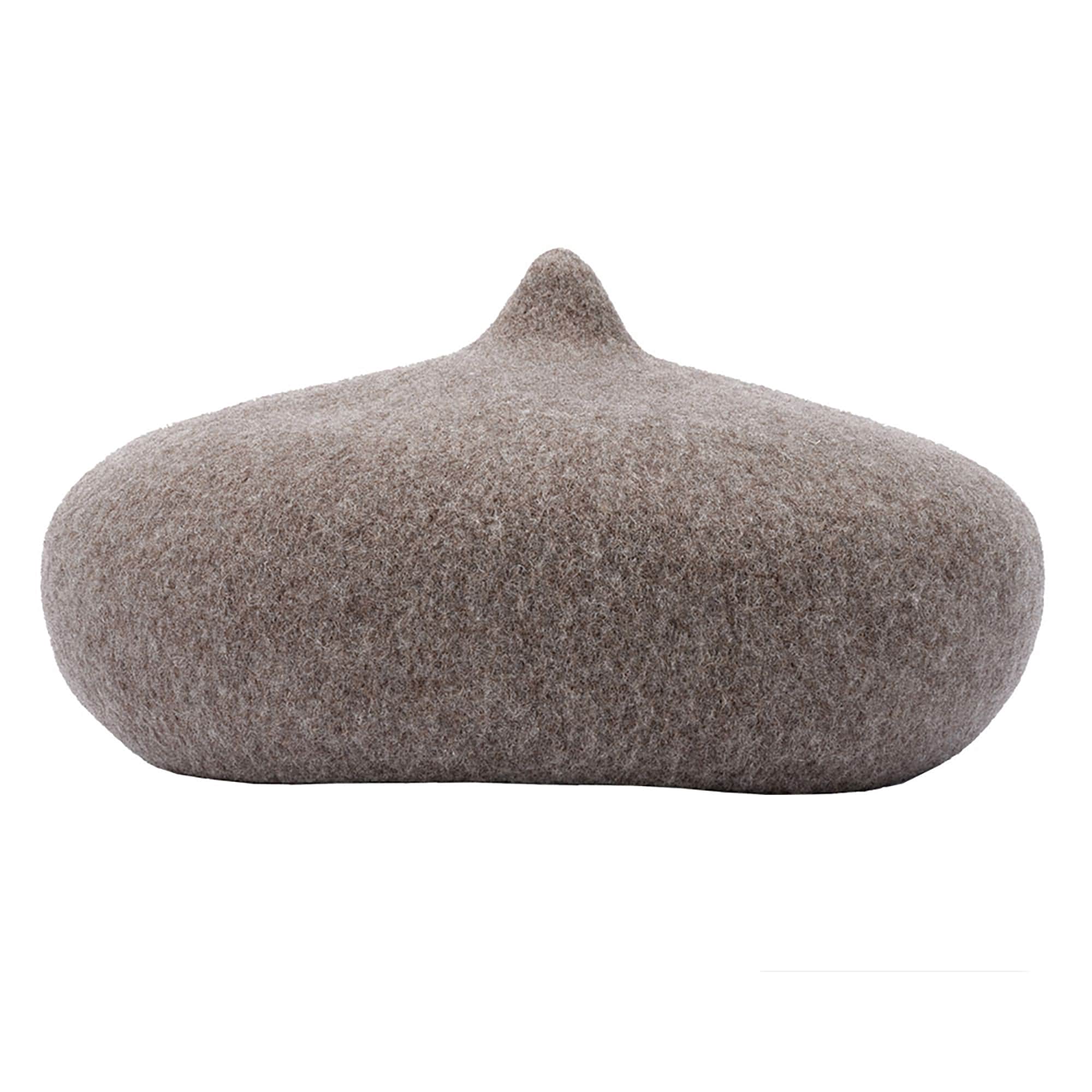 埼玉県　よこいベレーのベレー帽「とんがりベレー帽（マロン）」モカ