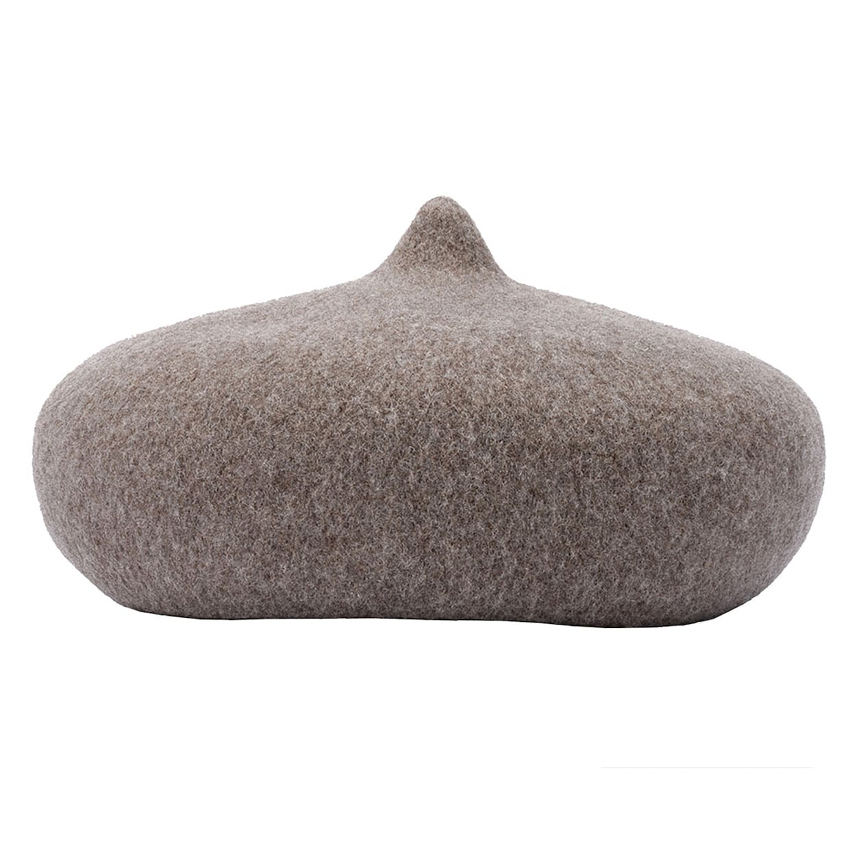 埼玉県　よこいベレーのベレー帽「とんがりベレー帽（マロン）」モカ