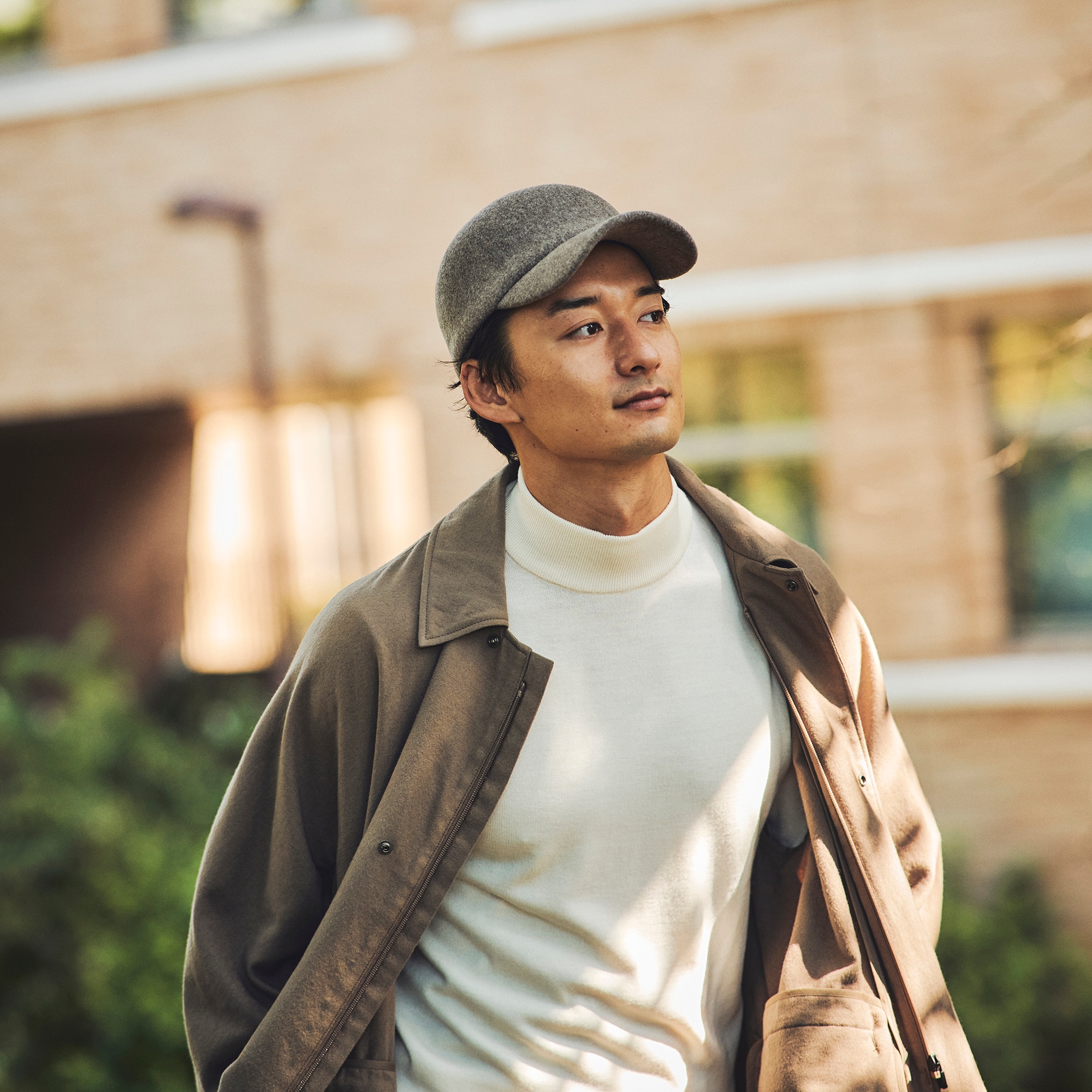 埼玉県　よこいベレーの帽子「ウールキャップ（セレナ）」モカ