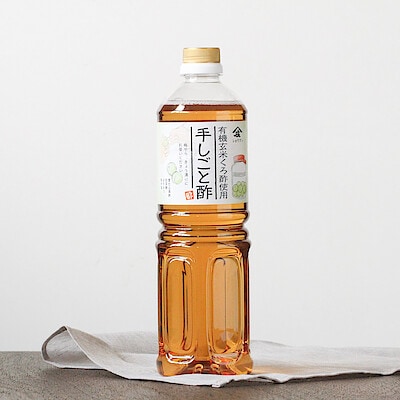 福岡県　庄分酢の「手しごと酢（有機玄米くろ酢使用）」１０００ｍｌ