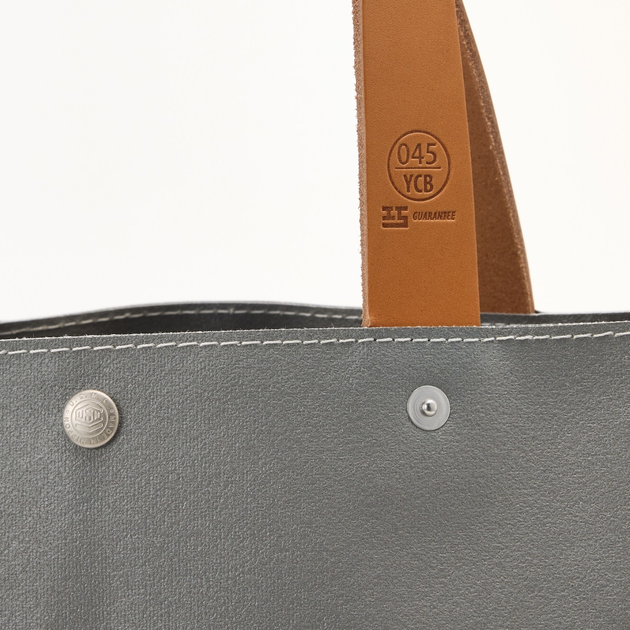 横濱帆布鞄　Ｃ　グレー（森野艦船帆布）