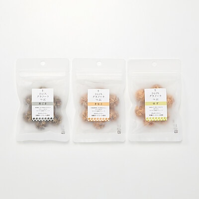 愛知県大府市　素意　ひとくちグラノーラつぶ　３種セット（黒ごま・きなこ・ゆず）