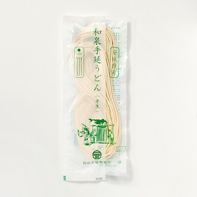 愛知県安城市　間杉手延製麺所　和泉（いずみ）手延うどん　半生麺