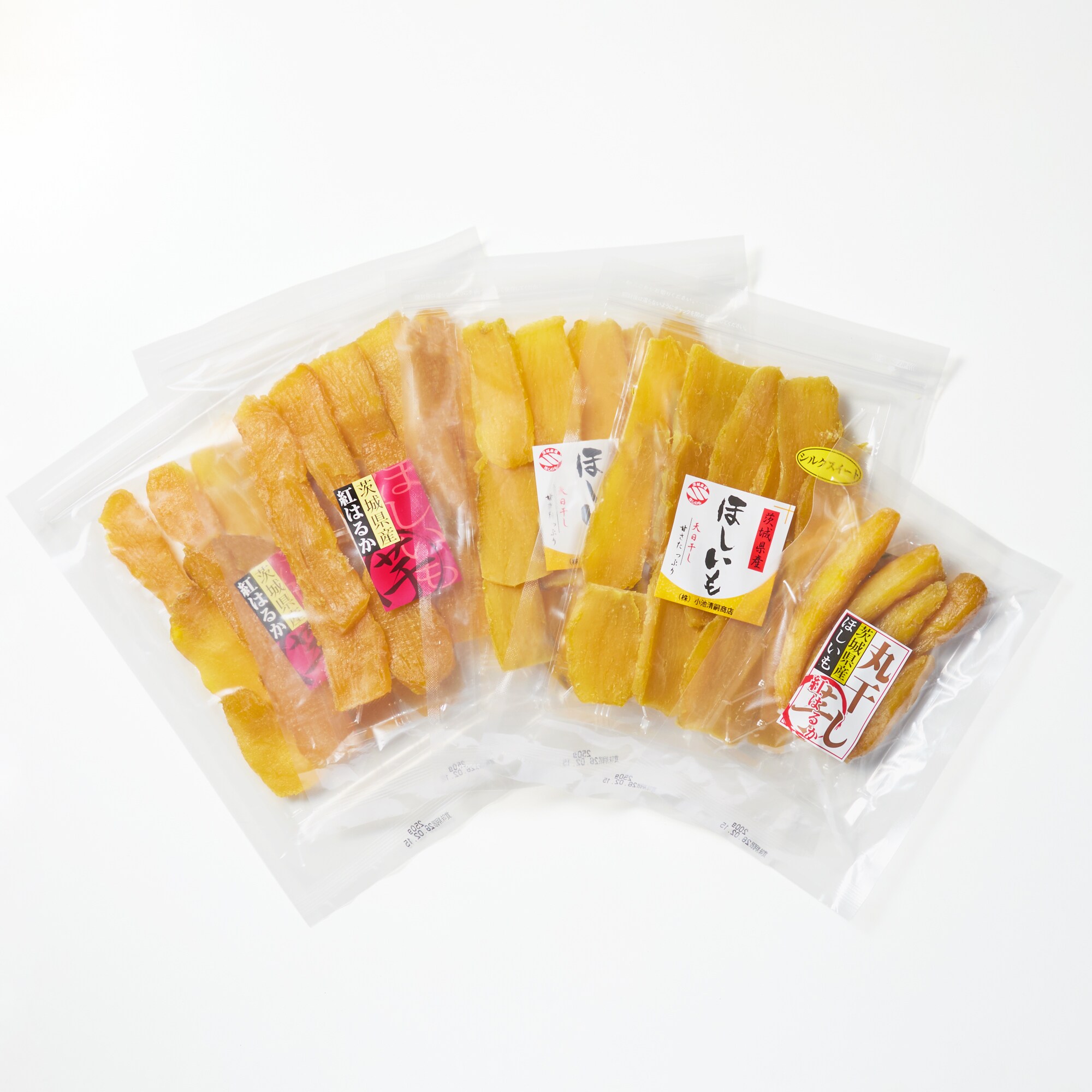 茨城県産 小池清嗣商店の干し芋3種食べ比べセット（丸干し・平干し） １.2ｋｇ