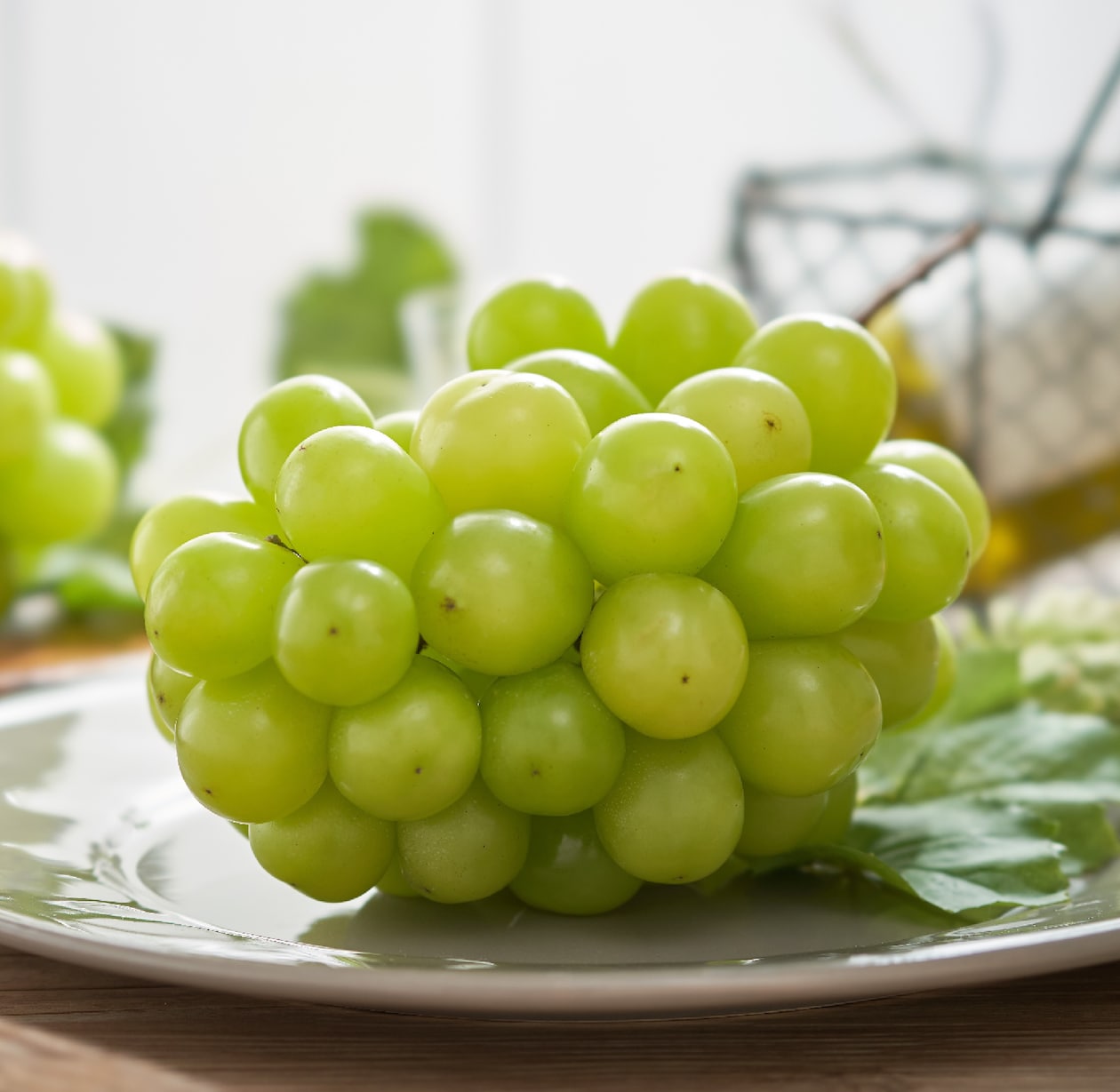 【ギフトにおすすめ】岡山県高梁市　潮ぶどう農園の冬のシャインマスカット　２房（合計１．２ｋｇ）