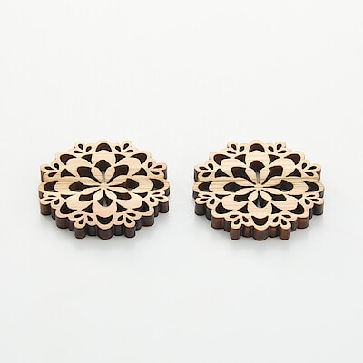 もくレース　箸置きＡ　２個セット