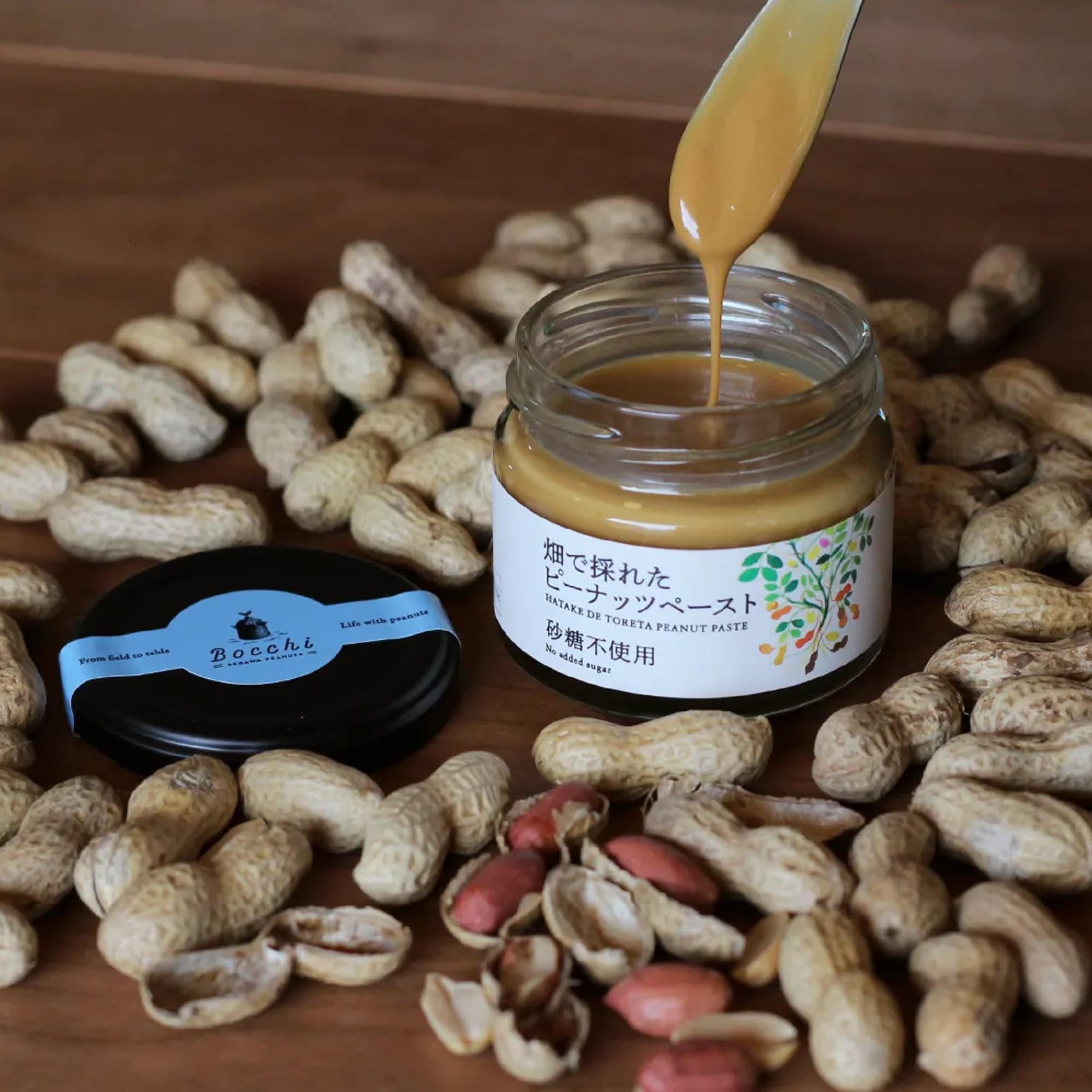 千葉県　Bocchi　畑で採れたピーナッツペースト　砂糖不使用