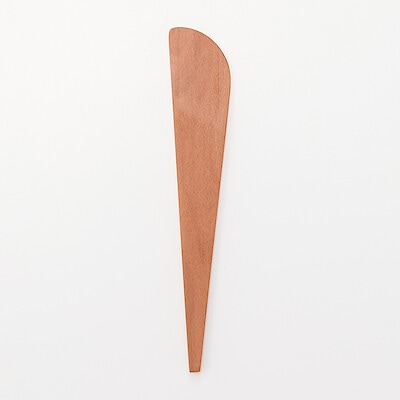 りんごの木の調理へら（丸）