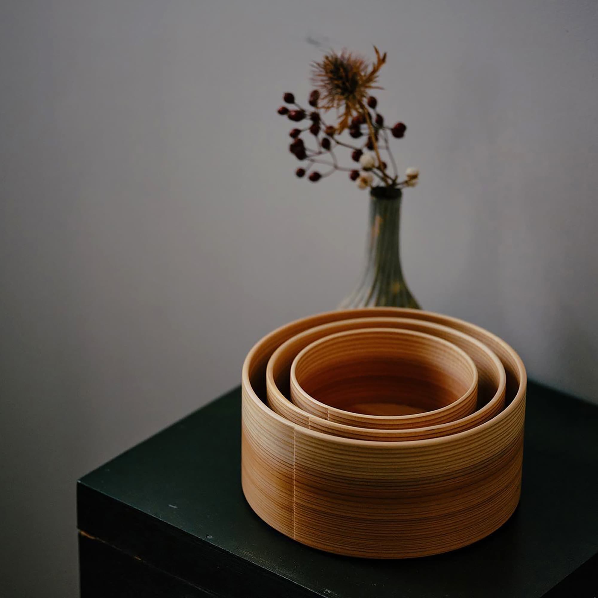 秋田県　大館工芸社の曲げわっぱ「Blanc Pa ボウル M」