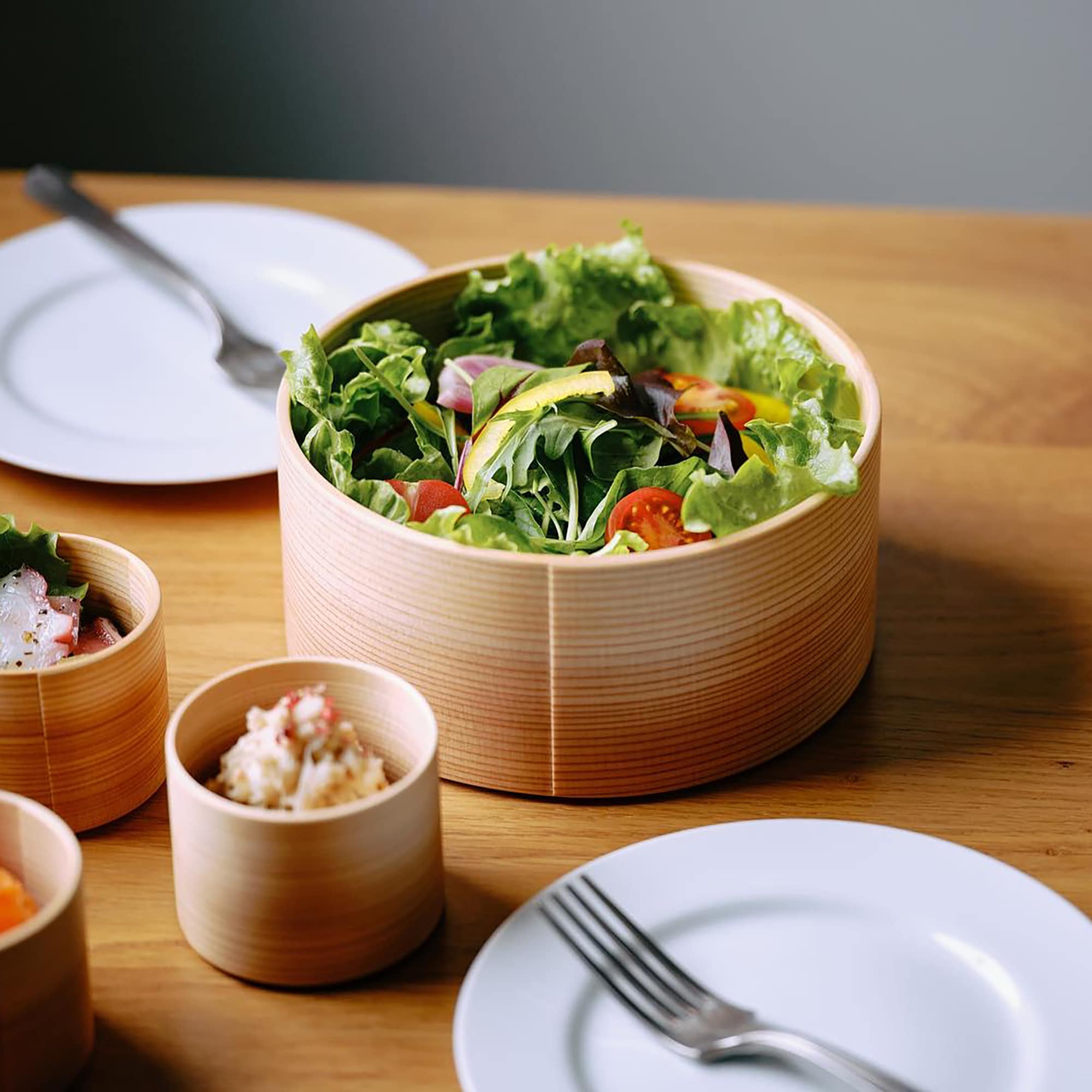 秋田県　大館工芸社の曲げわっぱ「Blanc Pa ボウル L」