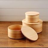 秋田県　大館工芸社の曲げわっぱ「Blanc Pa ボウルカバー M」