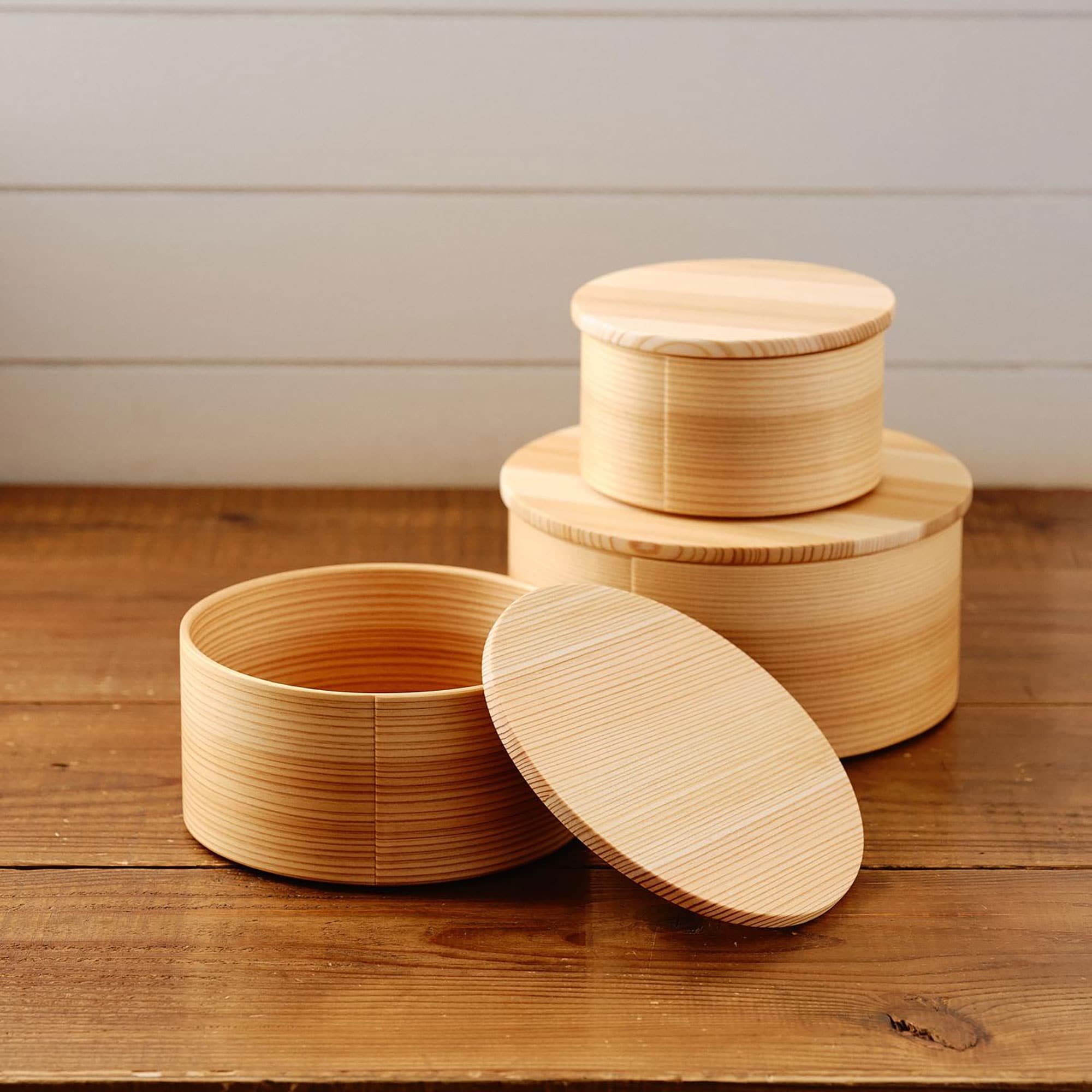 秋田県　大館工芸社の曲げわっぱ「Blanc Pa ボウルカバー M」