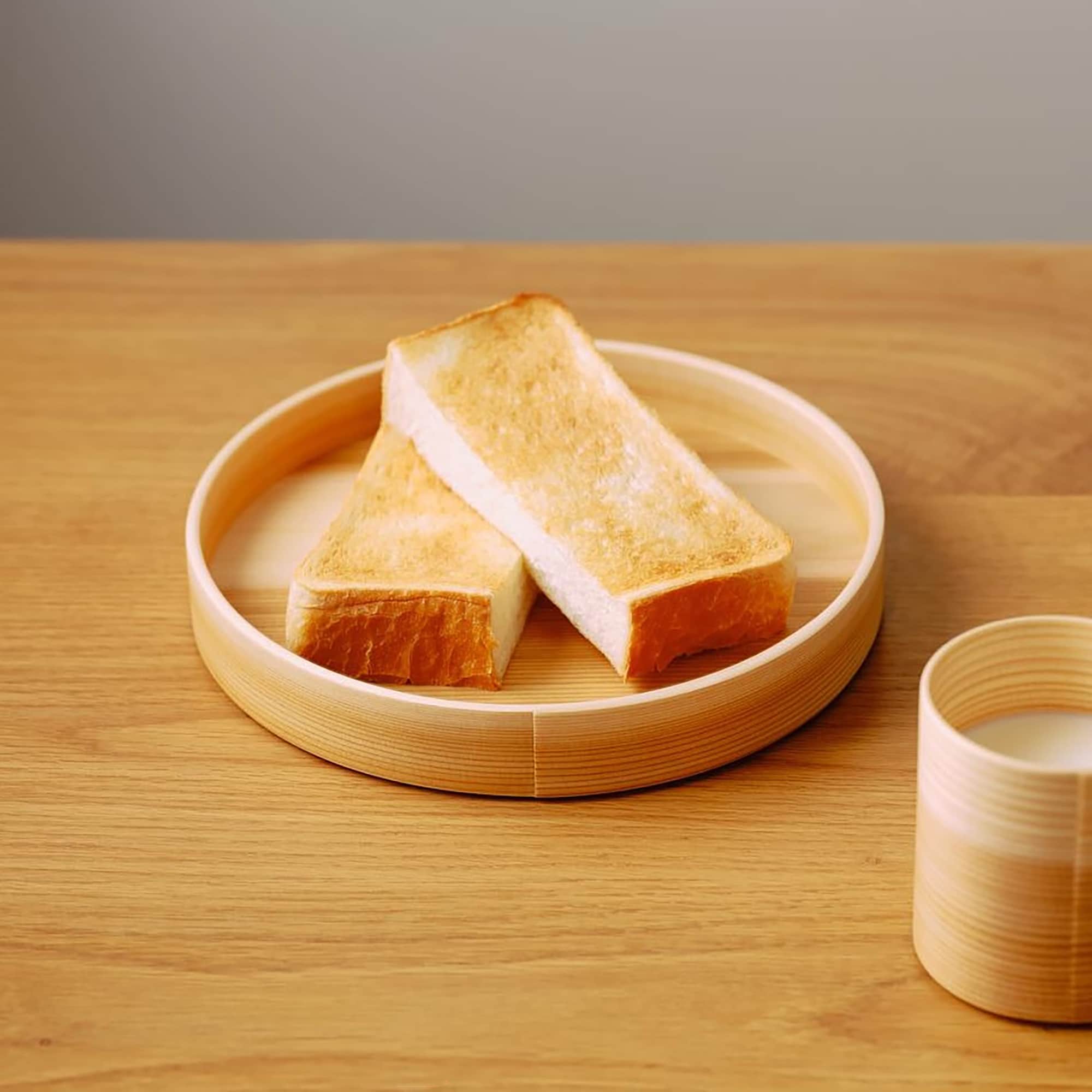 秋田県　大館工芸社の曲げわっぱ「Blanc Pa ディッシュ M」