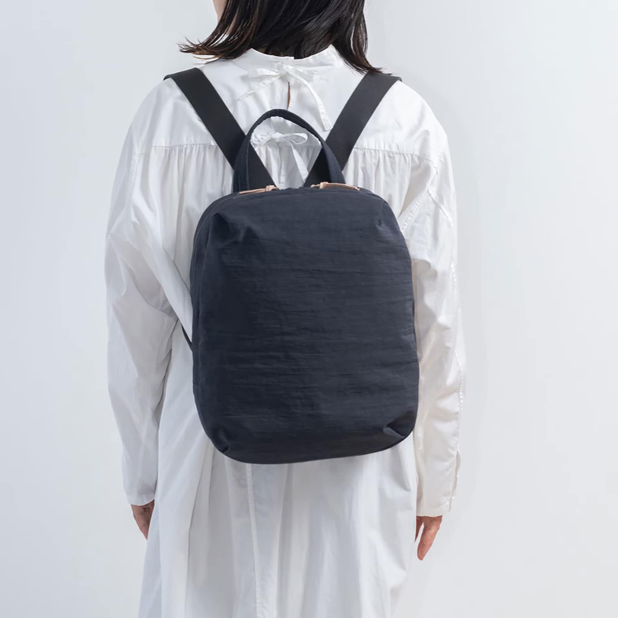 NIZYU KANO「FUKUI SIWAナイロンリュック」 S ダークグレー | 無印良品