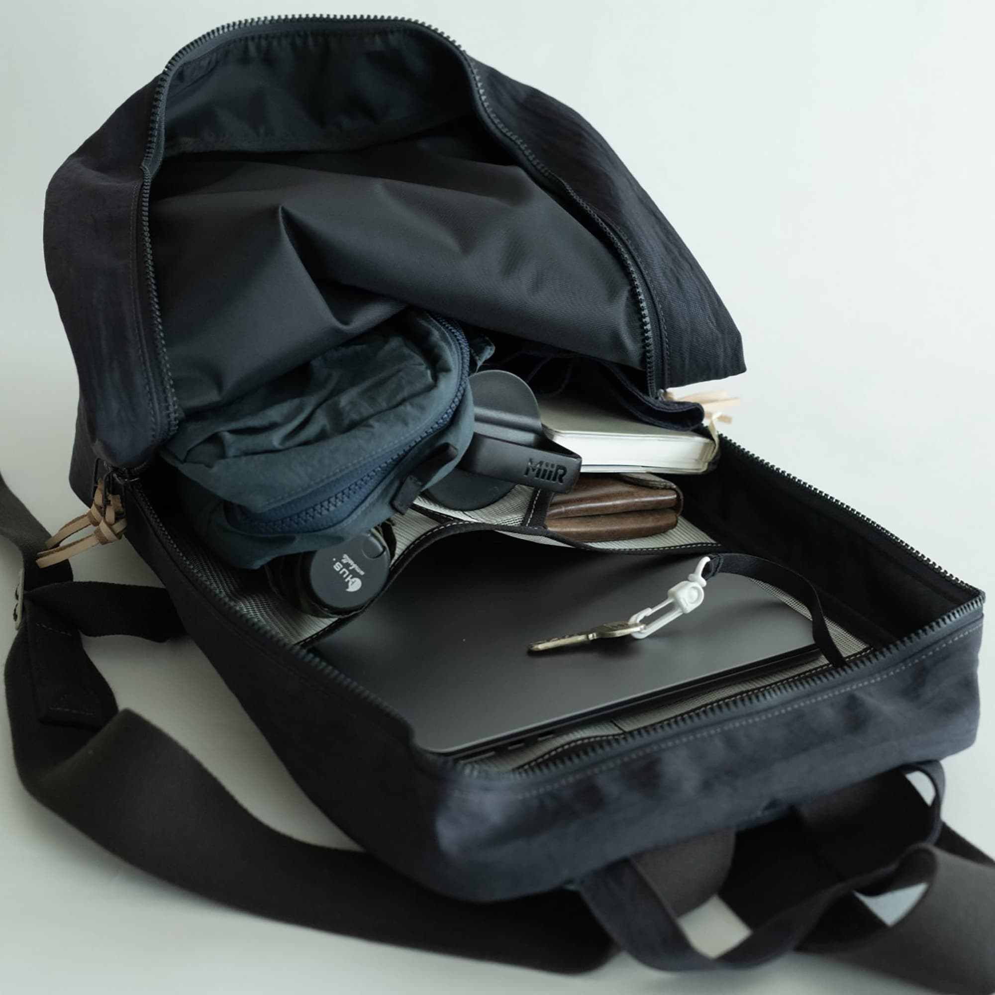 NIZYU KANO「FUKUI SIWAナイロンリュック」 M　ブラック