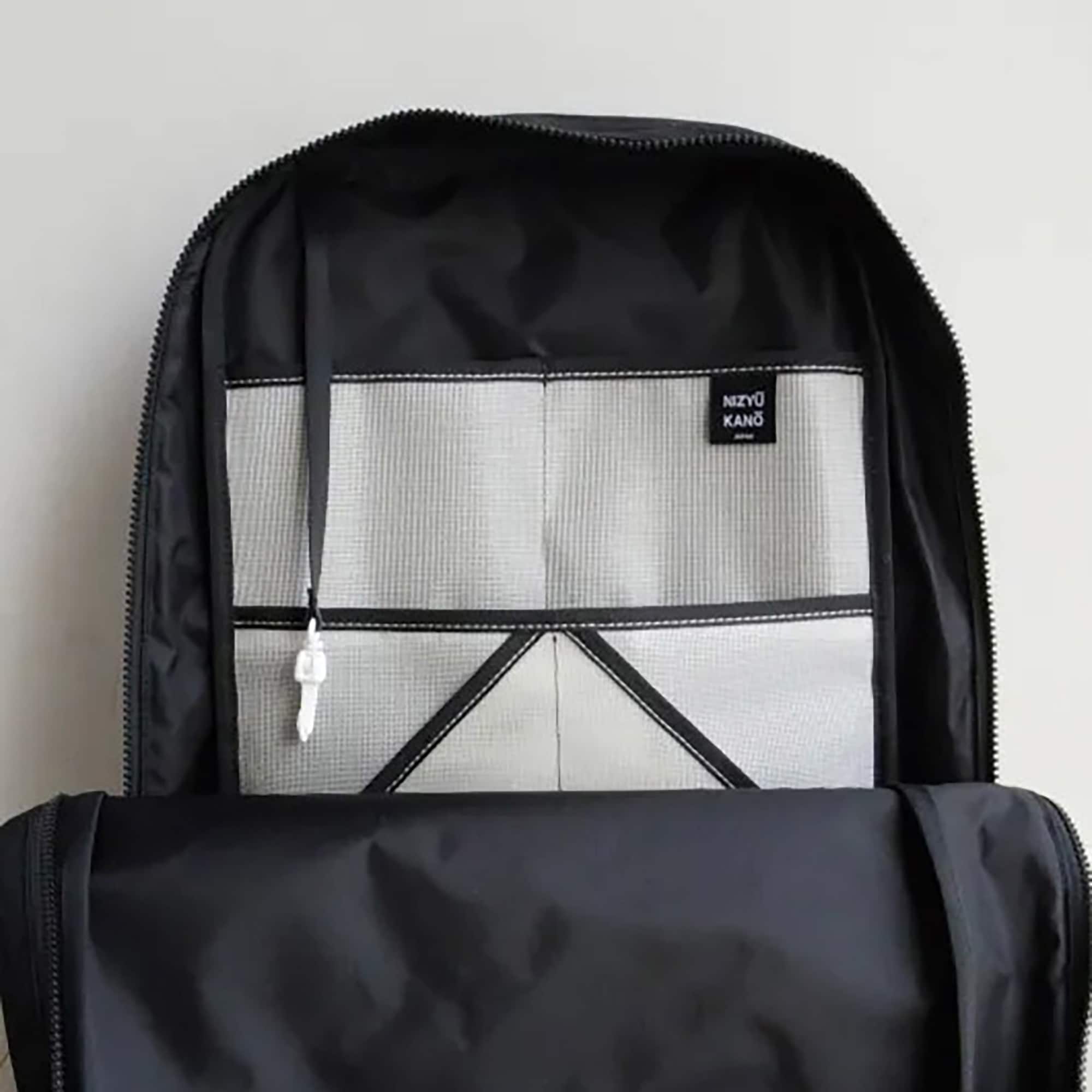 NIZYU KANO「FUKUI SIWAナイロンリュック」 M 　ダークグレー