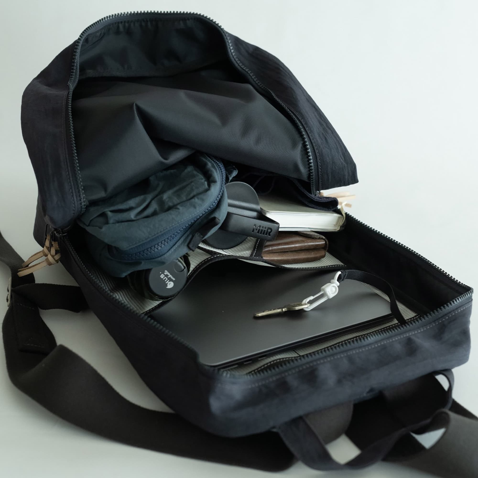 NIZYU KANO「FUKUI SIWAナイロンリュック」 M 　ダークグレー