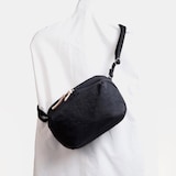 NIZYU KANO「FUKUI SIWAナイロンボディバッグ」 S　ダークグレー