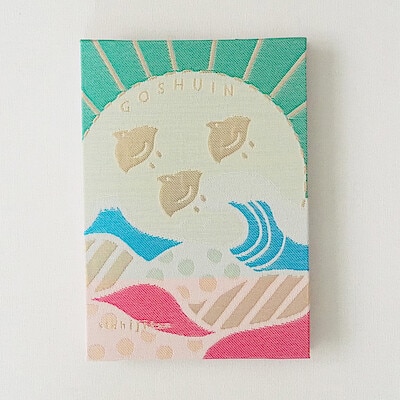 山梨県　光織物の御朱印帳「GOSHUINノート ちどり」