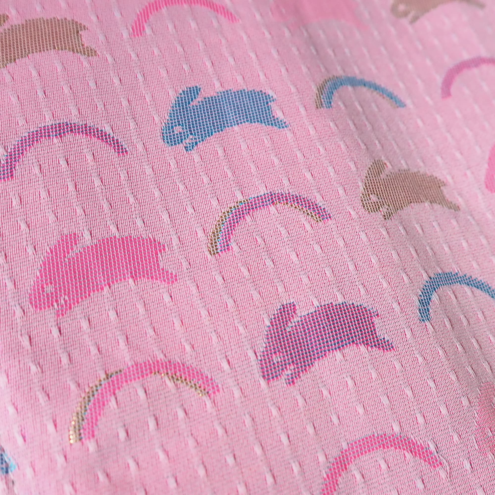 山梨県　光織物のブックカバー「Engi book cover うさぎ」