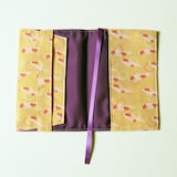 山梨県　光織物のブックカバー「Engi book cover 鯉」