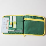 山梨県　光織物の母子手帳ケース「ごきげんぽーち かえる」