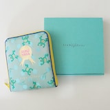 山梨県　光織物の母子手帳ケース「ごきげんぽーち かえる」