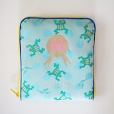 山梨県　光織物の母子手帳ケース「ごきげんぽーち かえる」